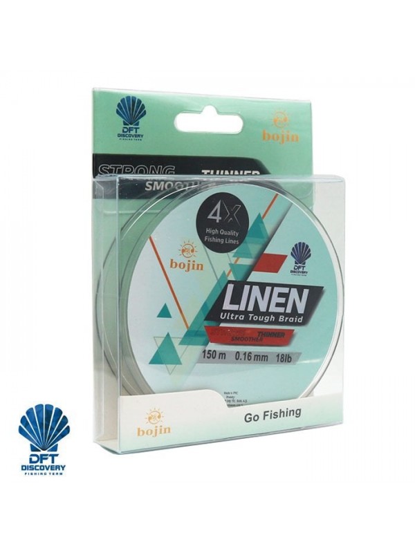 DFT Bojin 4X Linen İp Misina 0.16 mm  150 m  Yeşil…