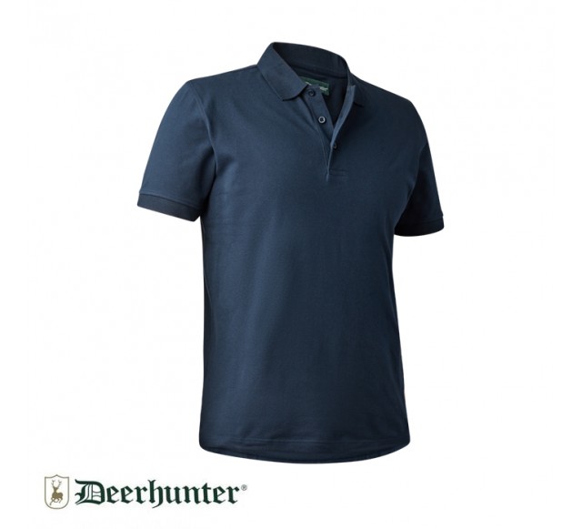 DEERHUNTER Polo Yaka K.Kollu Lacivert Tişört