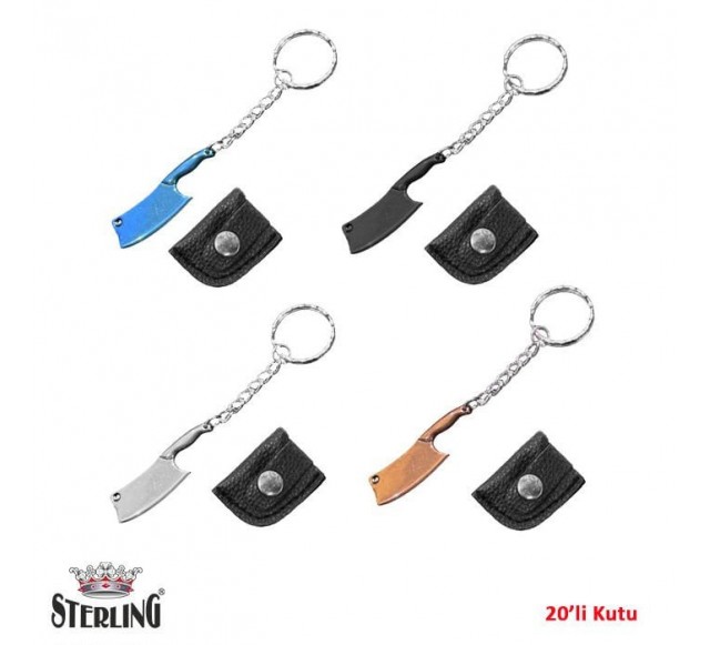 STERLING Mini Bıçak Anahtarlık 4 Renk 20 li