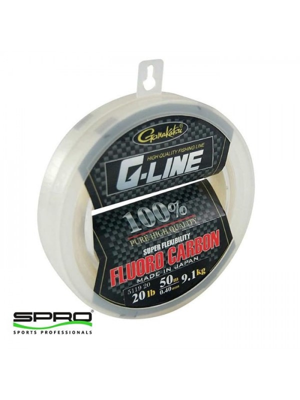 GAMA GLINE F-CARBON BIGSPOOL 0.75MM 50M…