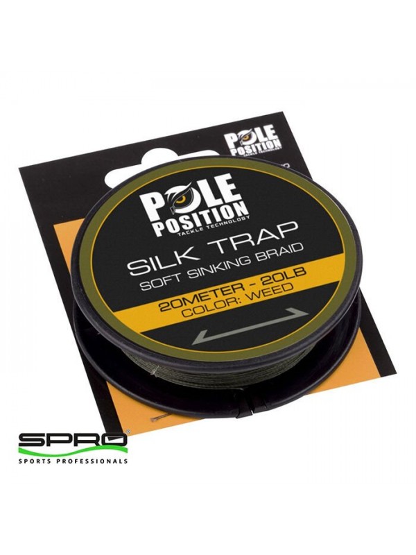 SPRO Polep Silk Trap Sinking Braid 20LB WEED 20M…