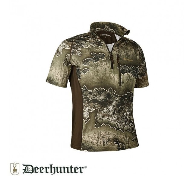 DEERHUNTER Yaka Fermurlı K.Kollu Realtree Tişört L