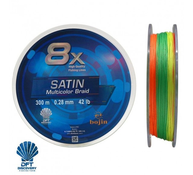 DFT Bojin 8X Satin M.Color İp Misina 0.28 mm 300 m…