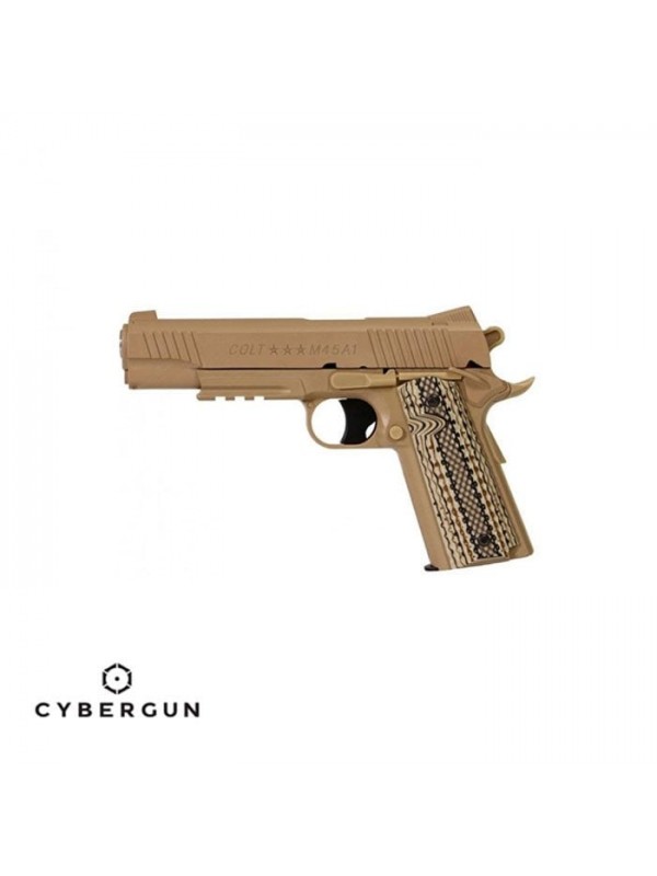 CYBERGUN Colt M45A1 F. Metal Tan Airsoft Tabanca…