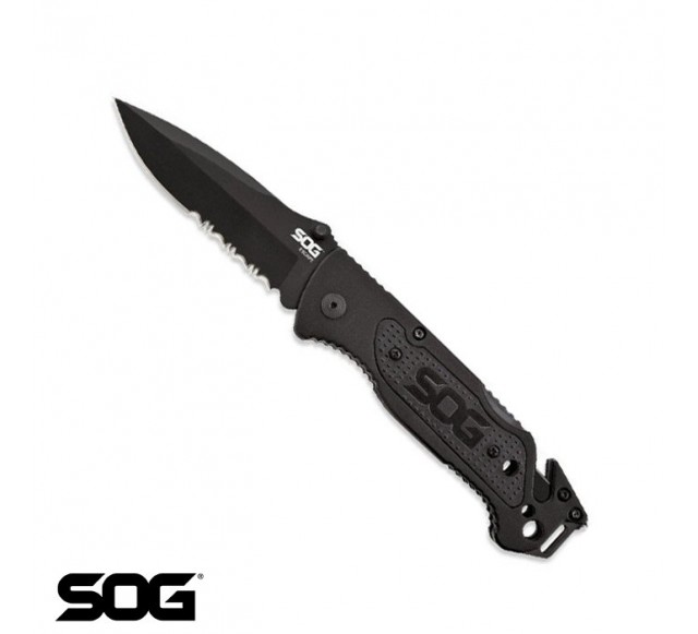 SOG FF-25 Escape Tırtıklı Çakı - Siyah…