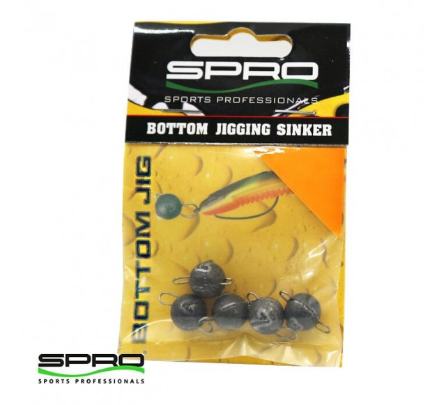 SPRO Rigged Bottom Jig Siyah 10G #5…