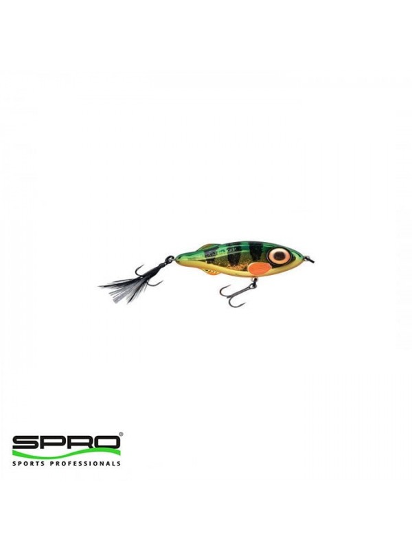 D. SPRO Iris Flash Jerk 10Cm Red Perch Sahte Yem…