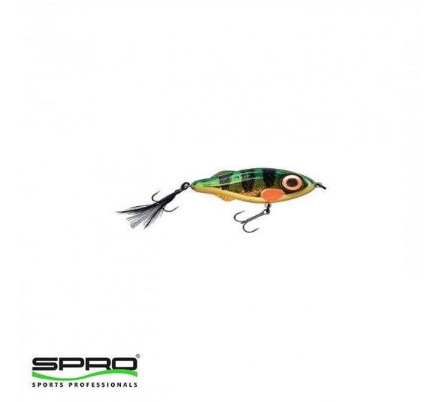 D. SPRO Iris Flash Jerk 10Cm Red Perch Sahte Yem