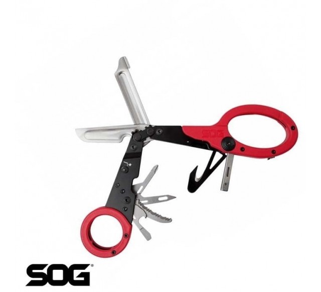 SOG Parashears Çok Amaçlı Makas - Kırmızı…