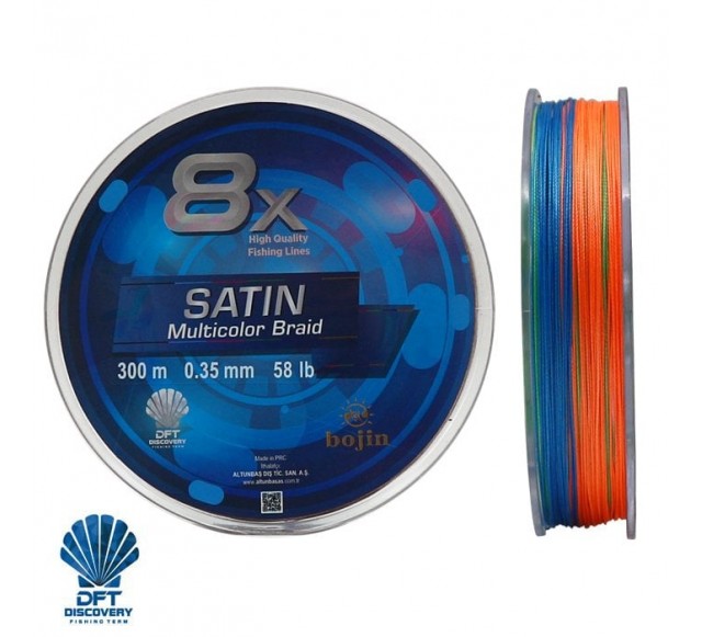 DFT Bojin 8X Satin M.Color İp Misina 0.35 mm 300 m…