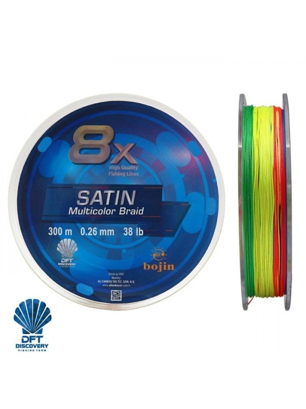 DFT Bojin 8X Satin M.Color İp Misina 0.26 mm 300 m…