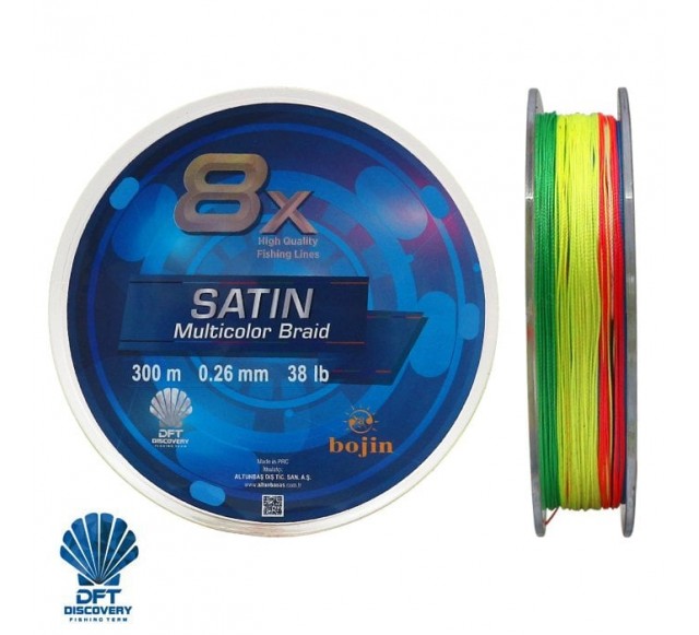 DFT Bojin 8X Satin M.Color İp Misina 0.26 mm 300 m…