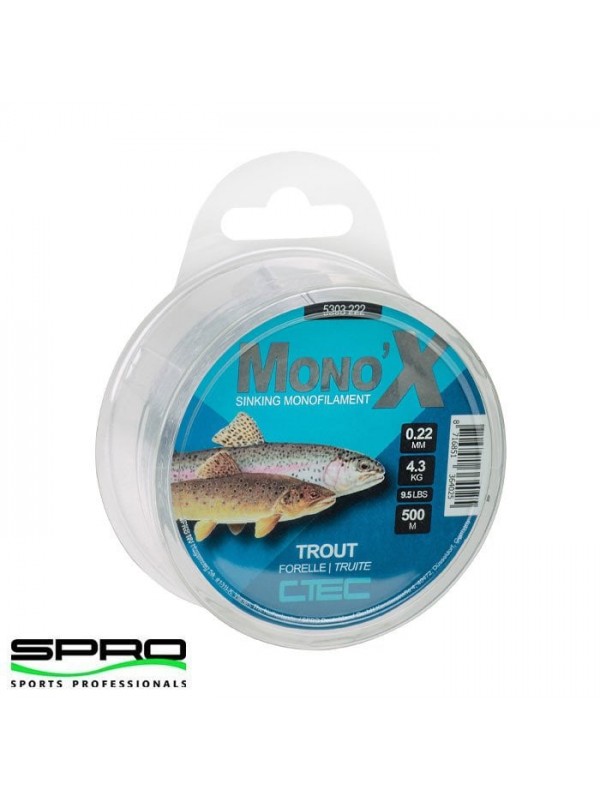 SPRO C-TEC MONO X TROUT 0.26mm 500m Misina 1/1…