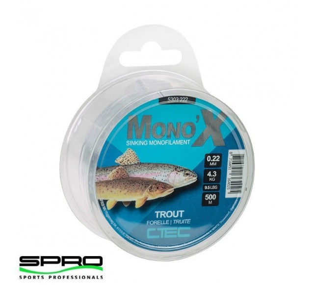 SPRO C-TEC MONO X TROUT 0.26mm 500m Misina 1/1