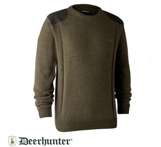 DEERHUNTER Sheffield Knit Yeşil Kazak…