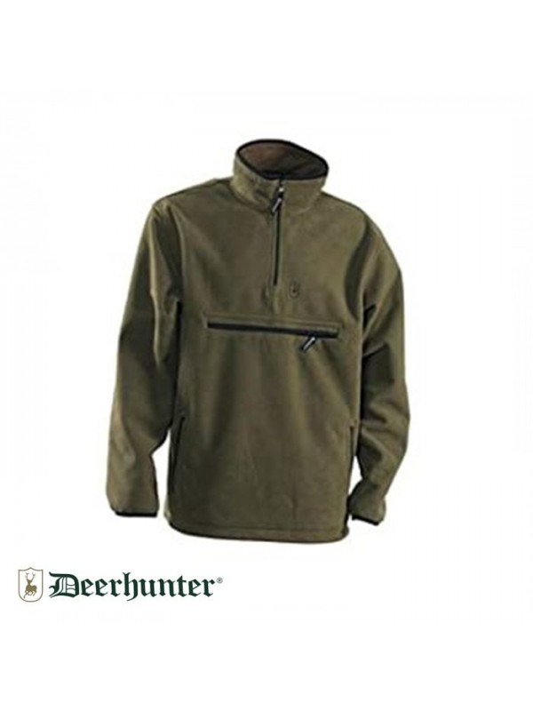 S.K.DEERHUNTER Bonded Anorak Polar Sweatshirt Yeşil…