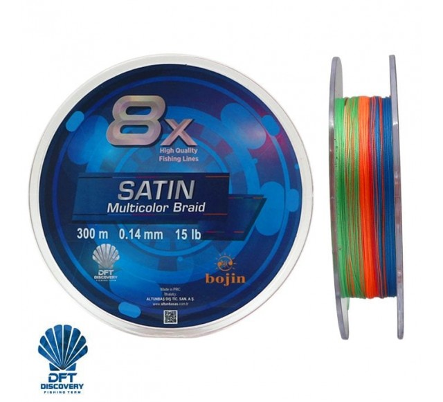 DFT Bojin 8X Satin M.Color İp Misina  0.14 mm 300 m…