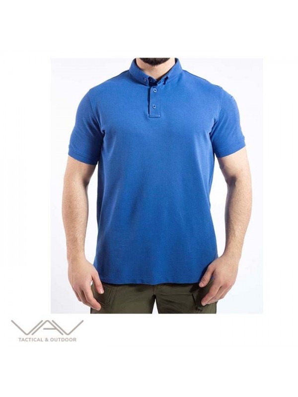 VAV Tlac-01 Polo Yaka Tişört - Mavi…