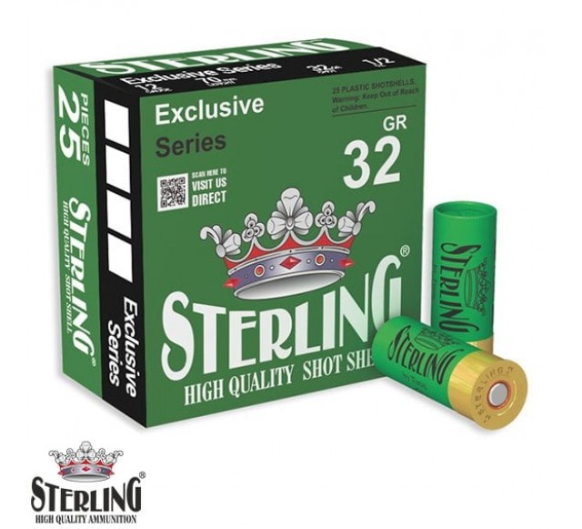 STERLING 12 Cal. 32 G. No: 4 Av Fişeği