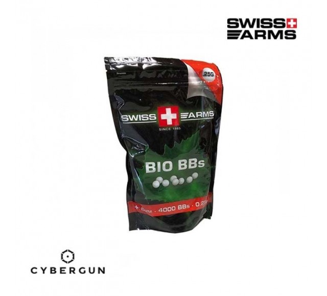 CYBERGUN Swiss Arms Bio 0,25G 4000* Airsoft BB…