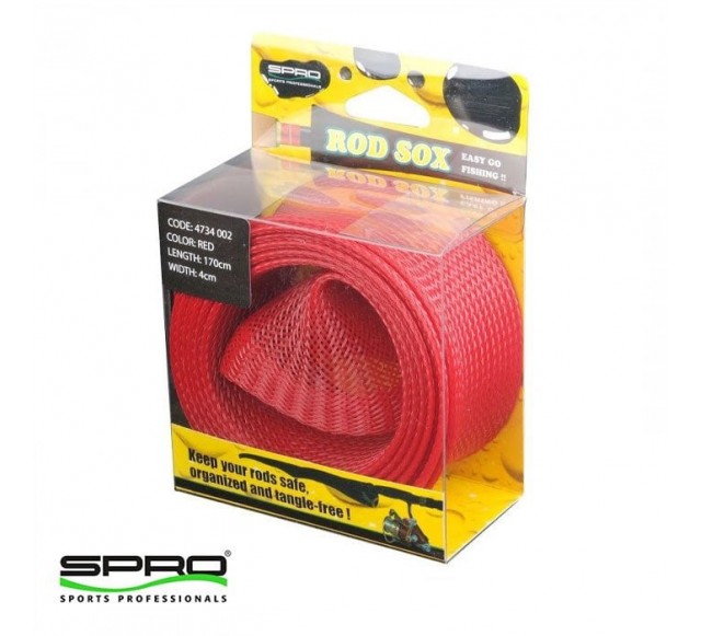 D. SPRO Rod Sox Kamış Koruyucu Kılıf 170x4 Kırmızı…