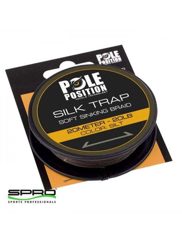 SPRO Polep Silk Trap Sinking Braid 20LB SILT 20M…