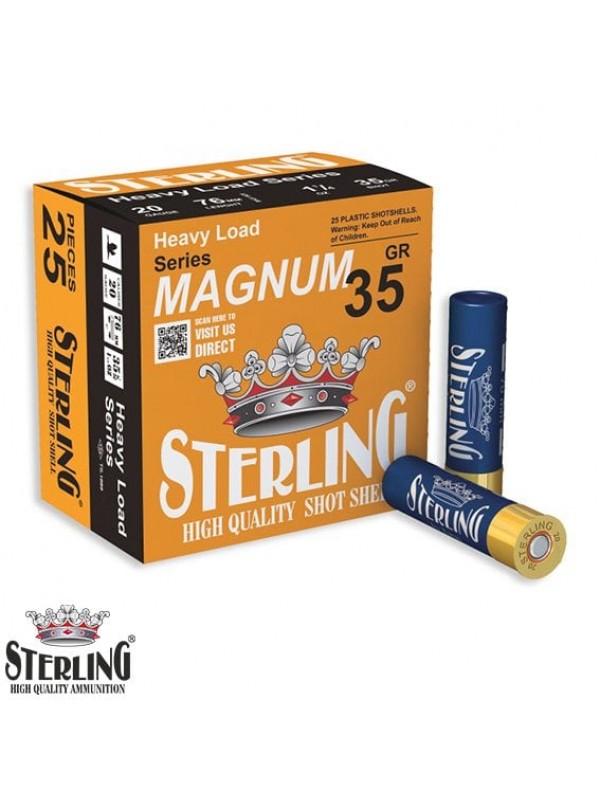 STERLING 20 Cal. Magnum 35 G. No: 5 Av Fişeği…