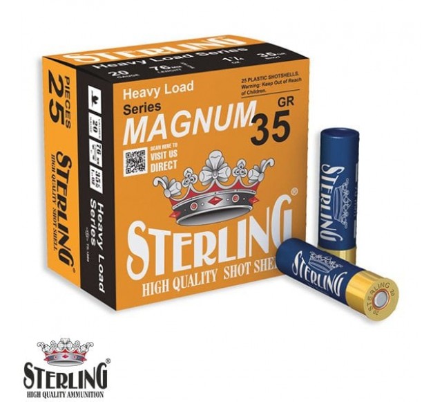 STERLING 20 Cal. Magnum 35 G. No: 5 Av Fişeği…