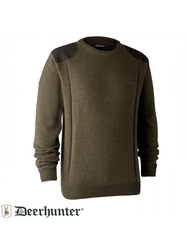 DEERHUNTER Sheffield Knit Yeşil Kazak…