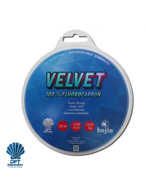 DFT Bojin Velvet Fluorocarbon 50 m 0.60 mm Misina…