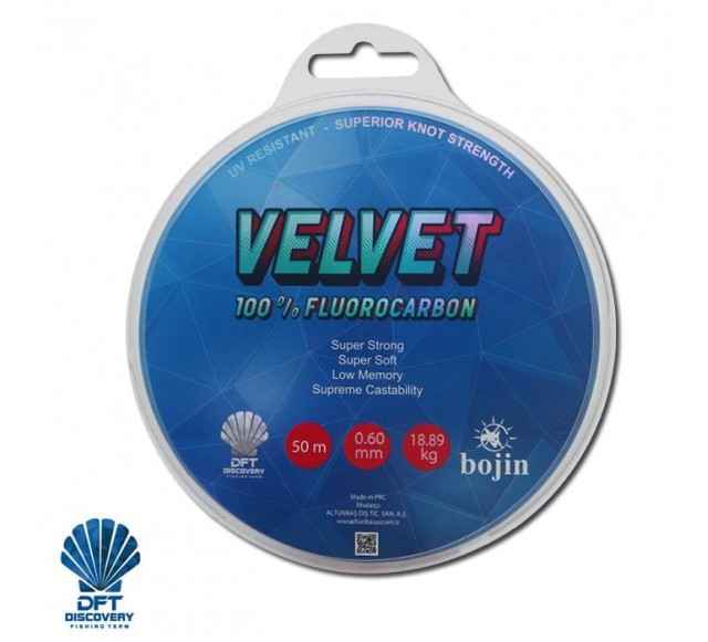 DFT Bojin Velvet Fluorocarbon 50 m 0.60 mm Misina…