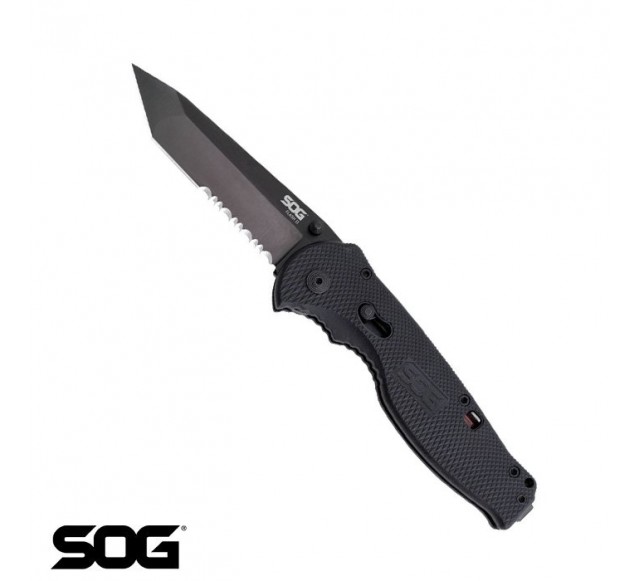 SOG Flash II Tanto Siyah Düz ve Tırtıklı Bıçak…