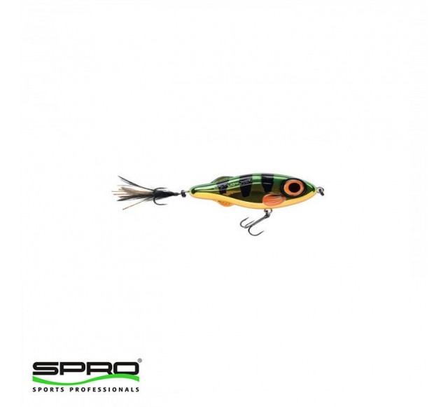 D. SPRO Iris Flash Jerk 115 65G Hot Perch Sahte Ye