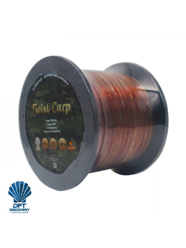 DFT Bojin TwistCarp Kahve-Yeşil 1000 m 0.32 mm Misina…