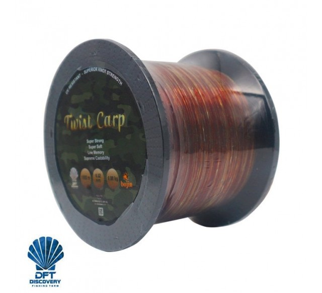 DFT Bojin TwistCarp Kahve-Yeşil 1000 m 0.32 mm Misina…