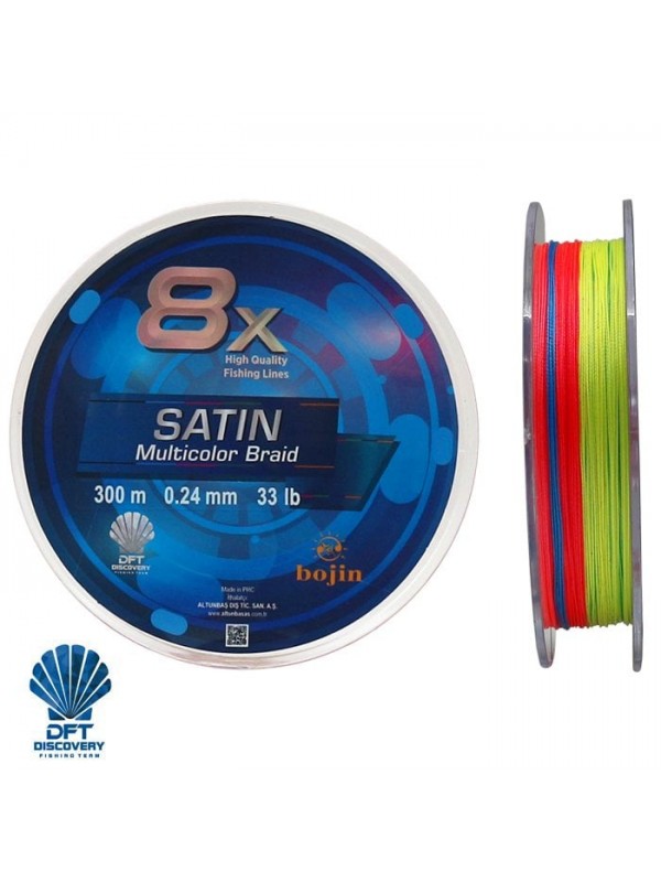 DFT Bojin 8X Satin M.Color İp Misina 0.24 mm 300 m…