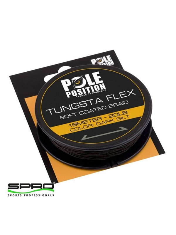 SPRO Tungstaflex Dark Silt 20LB 18M…