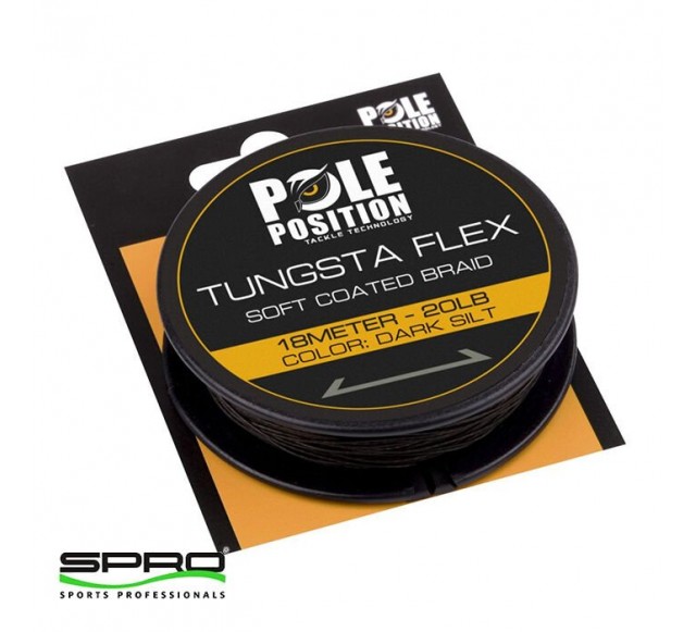 SPRO Tungstaflex Dark Silt 20LB 18M