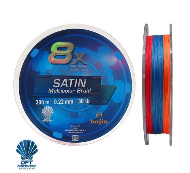 DFT Bojin 8X Satin M.Color İp Misina 0.22 mm 300 m…