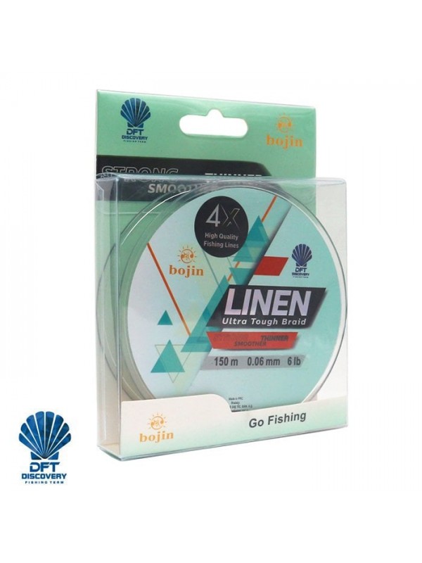 DFT Bojin 4X Linen İp Misina 0.06 mm  150 m  Yeşil…