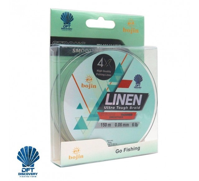 DFT Bojin 4X Linen İp Misina 0.06 mm  150 m  Yeşil…