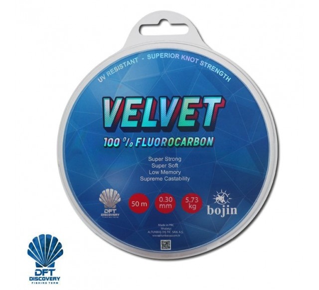 DFT Bojin Velvet Fluorocarbon 50 m 0.30 mm Misina…