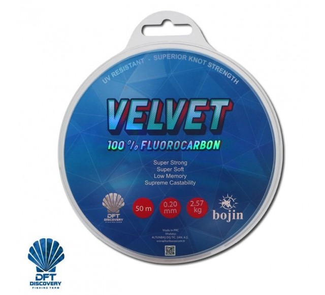 DFT Bojin Velvet Fluorocarbon 50 m 0.20 mm Misina…