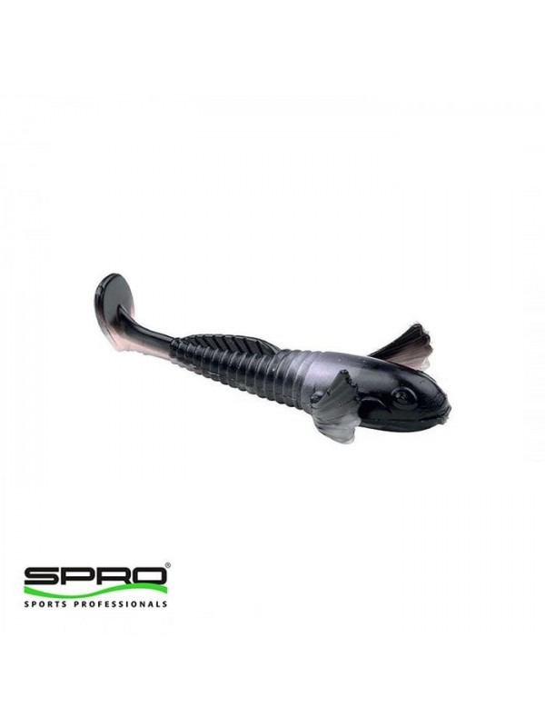 D. SPRO Shy Goby 10Cm Black White Silikon Yem 1/3…