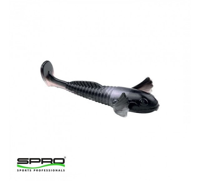 D. SPRO Shy Goby 10Cm Black White Silikon Yem 1/3