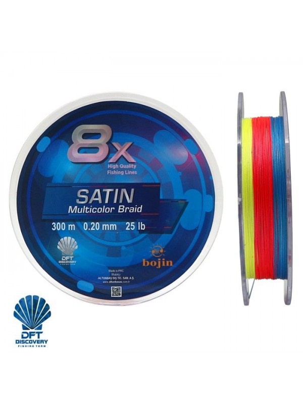 DFT Bojin 8X Satin M.Color İp Misina 0.20 mm 300 m…