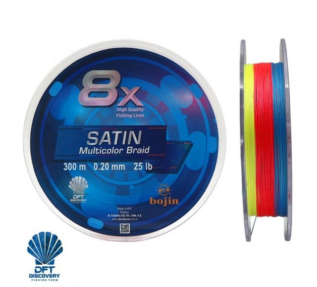 DFT Bojin 8X Satin M.Color İp Misina 0.20 mm 300 m…