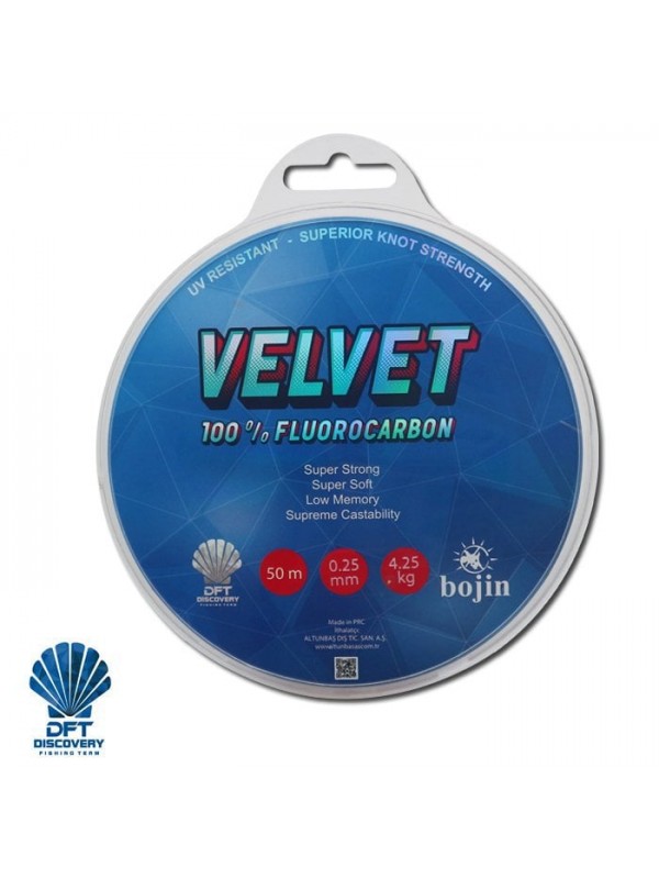 DFT Bojin Velvet Fluorocarbon 50 m 0.25 mm Misina…