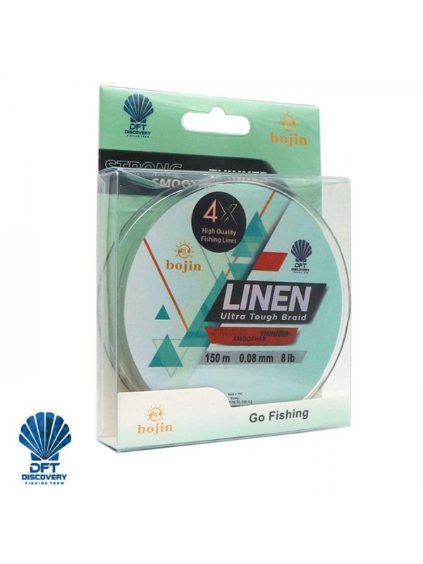 DFT Bojin 4X Linen İp Misina 0.08 mm  150 m  Yeşil…