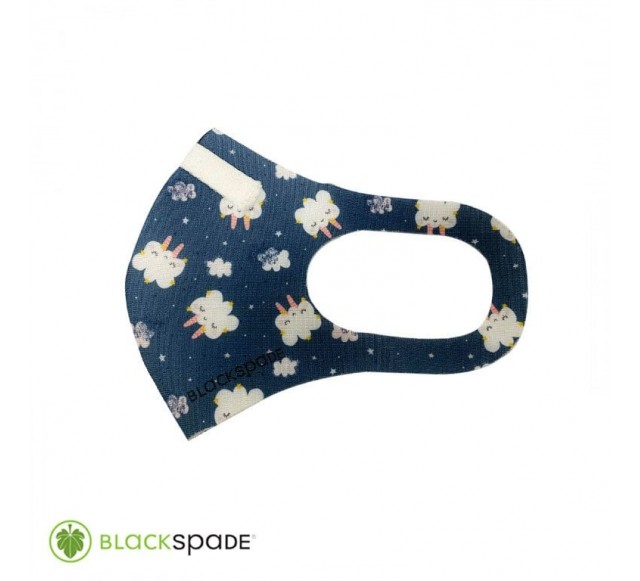 BLACKSPADE Çocuk Koruyucu Maske Bulut Desen S1…